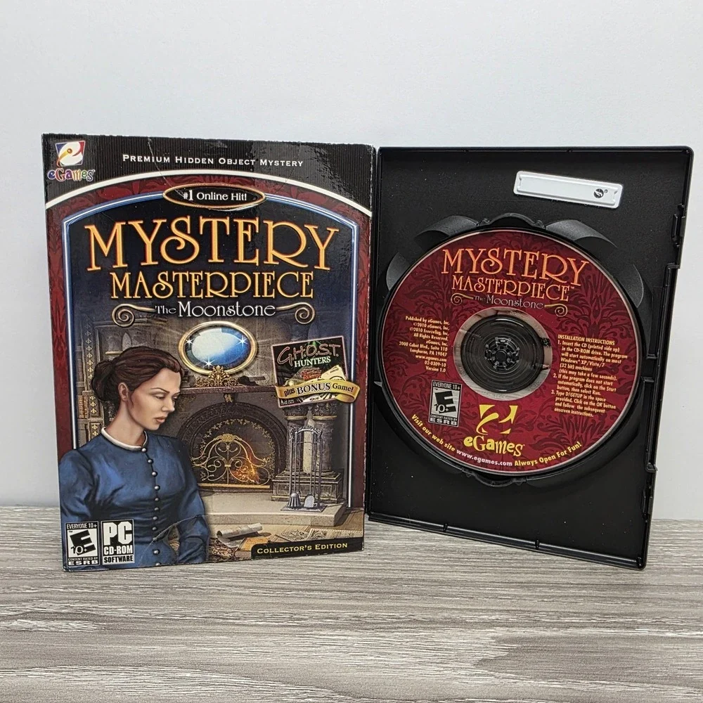 Mystery Masterpiece The Moonstone‎ PC Game Vintage PC Game